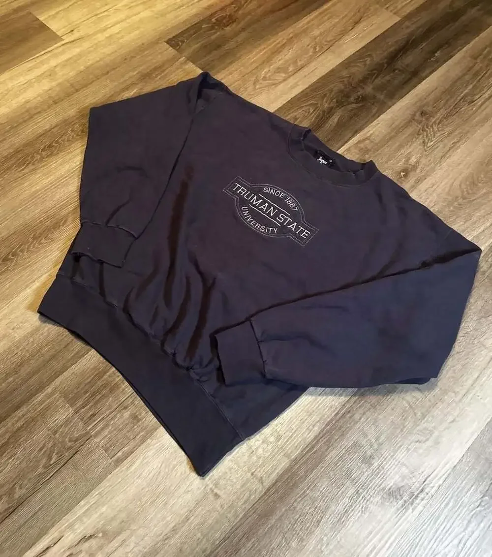 Vintage Truman State University Navy Blue Crewneck Sweatshirt Size Medium